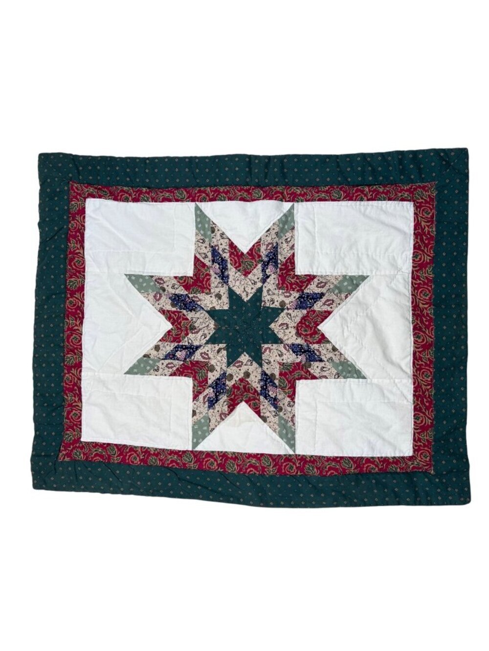 Quilted Pillow Sham Country Cottage Cozy Decoration Textiles